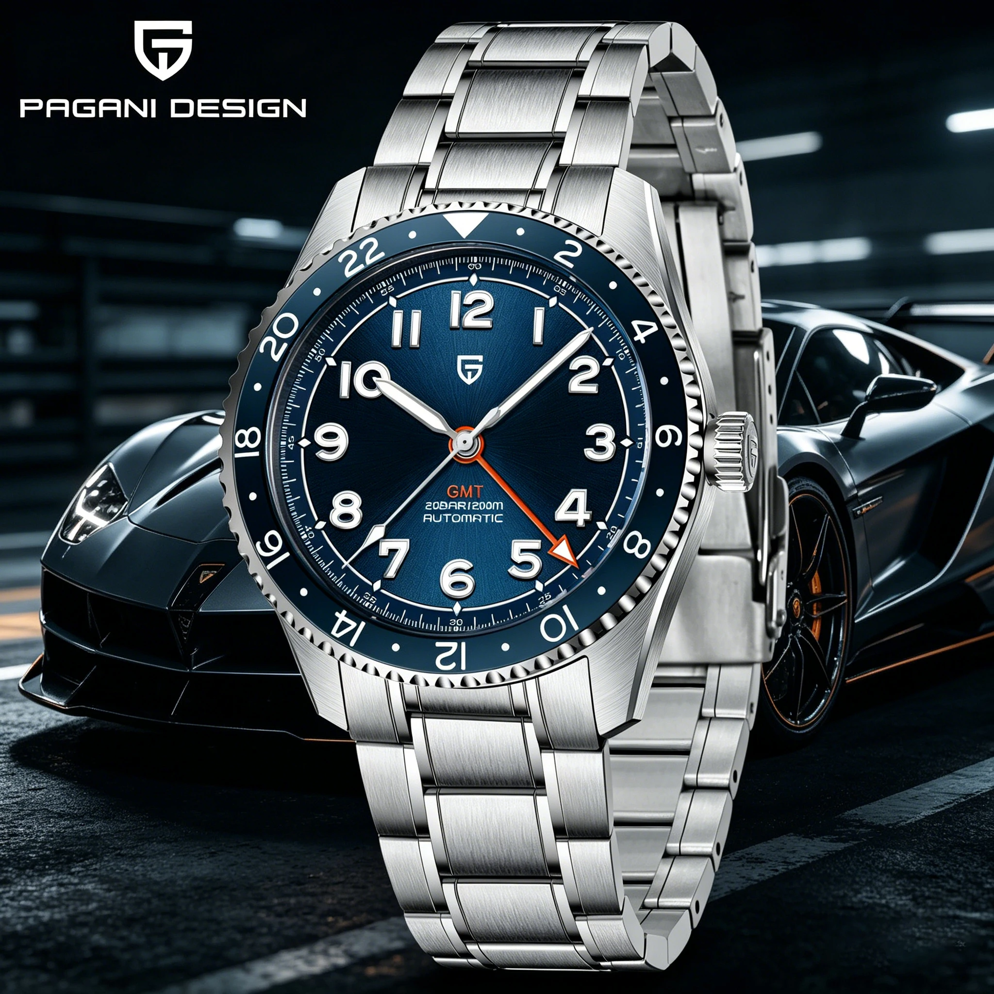Luxury Watch Omega - PAGANI DESIGN 40 мм Мужские автоматические