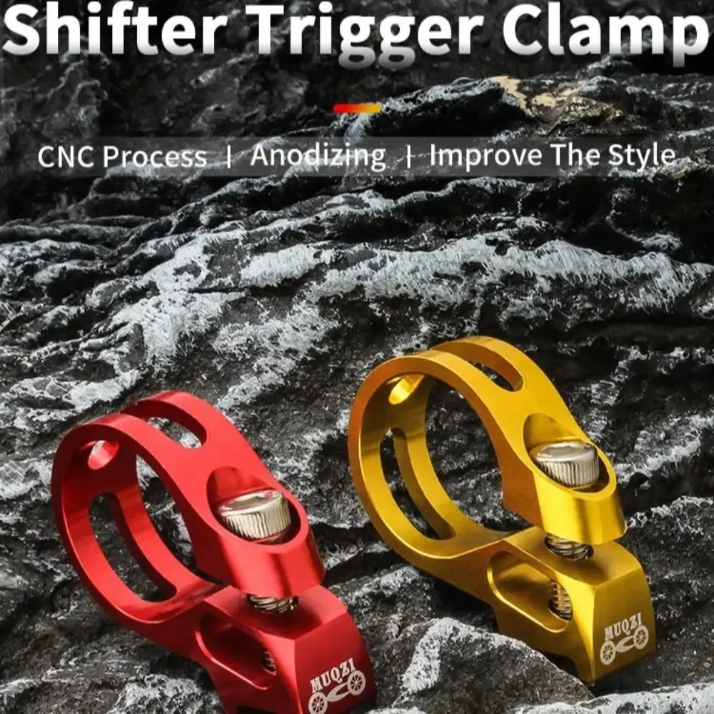 

Aluminum Alloy Bike Shifter Lever Clamp 22.2mm Anodic Coloring Bicycle Shifter Trigger Clamp Durable for X5/X7/X9/X0/XX/X01/XX1