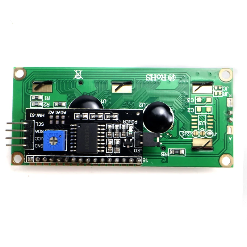 1602A 16x2 LCD Display Module with I2C Interface Blue/Yellow-Grn Backlight for Arduino Raspberry Pi ESP32 TFT Display Sensor Dt