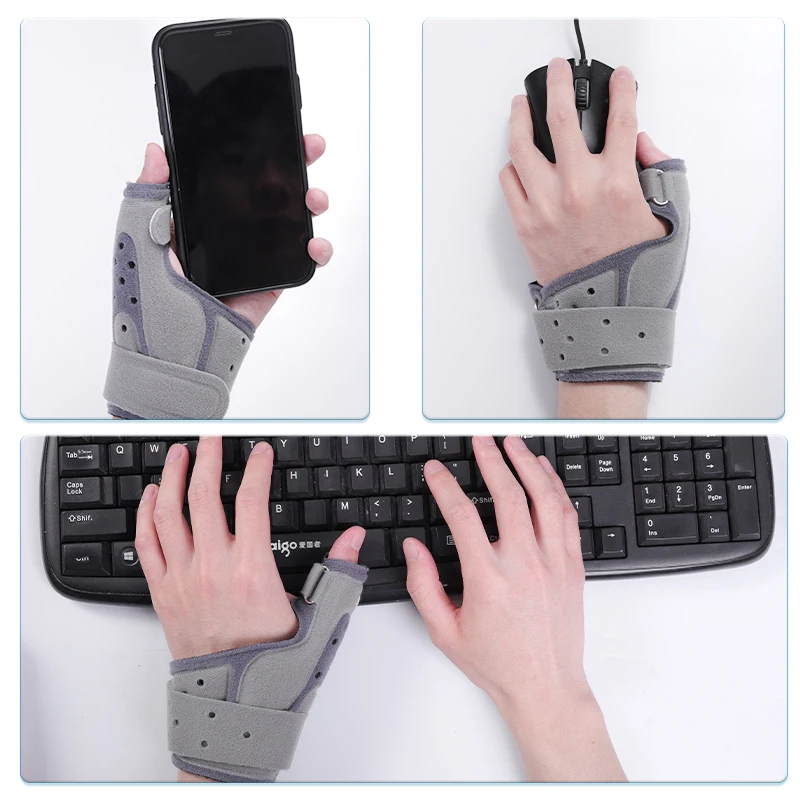 Lefeke Comfort Cool Thumb Splints Deformity and Contracture Thumb Strap Not Hinder Finger Function Thumb Brace Orthosis