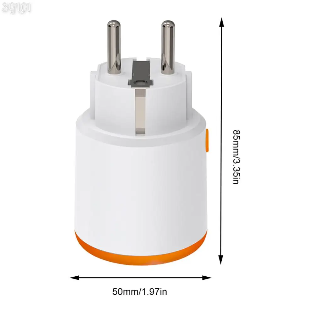 Tuya EU Smart Socket 16A Zigbee 3.0 EU Smart Plug with Power Monitoring App Control Work with Alexa Google Assistant