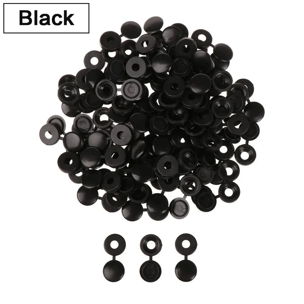 STONEGO 50PCS/Bag Practical Hinged Plastic Screw Fold Snap Protective Cap Button Nuts Cover Bolts Protect Furniture Decor image 6