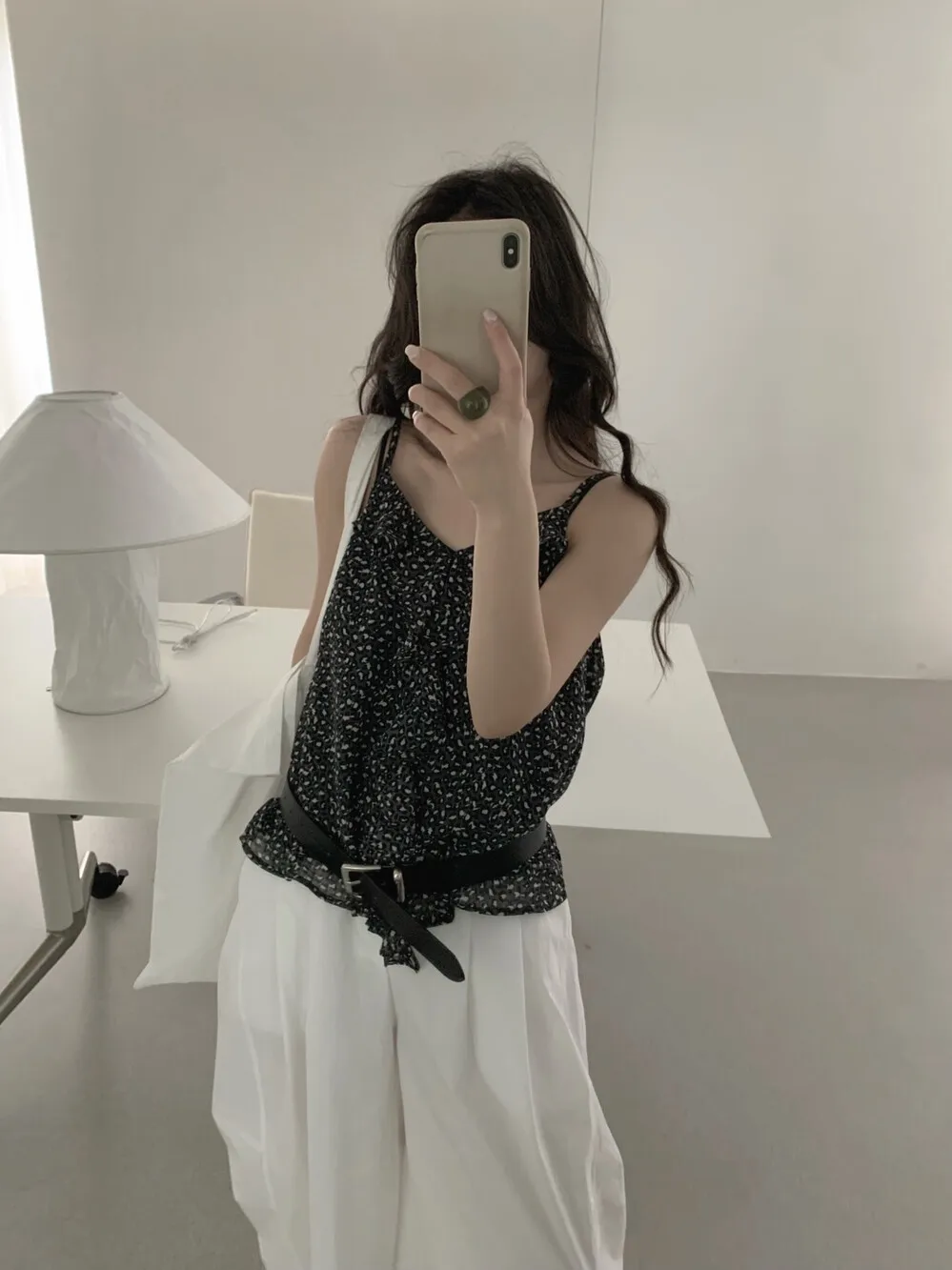 Lilian Seven Meter Korean Style Sleeveless Leopard Print Slimming Top Fashionable Versatile Print Design Women's Vest Tank Top