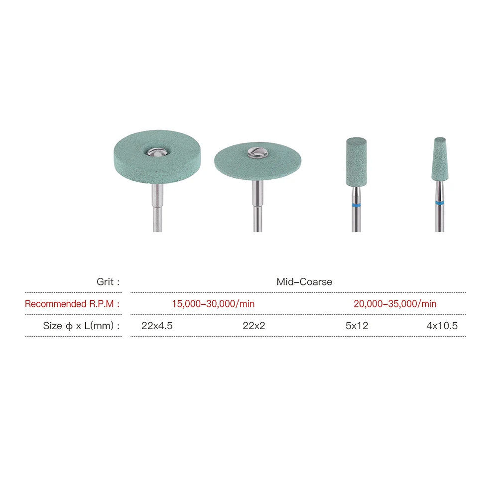 AZDENT Dental Lab Ceramic Diamond Grinder Polisher for Zirconia Porcelain Polishing Grinding Precisely Finishing Dentistry Tools