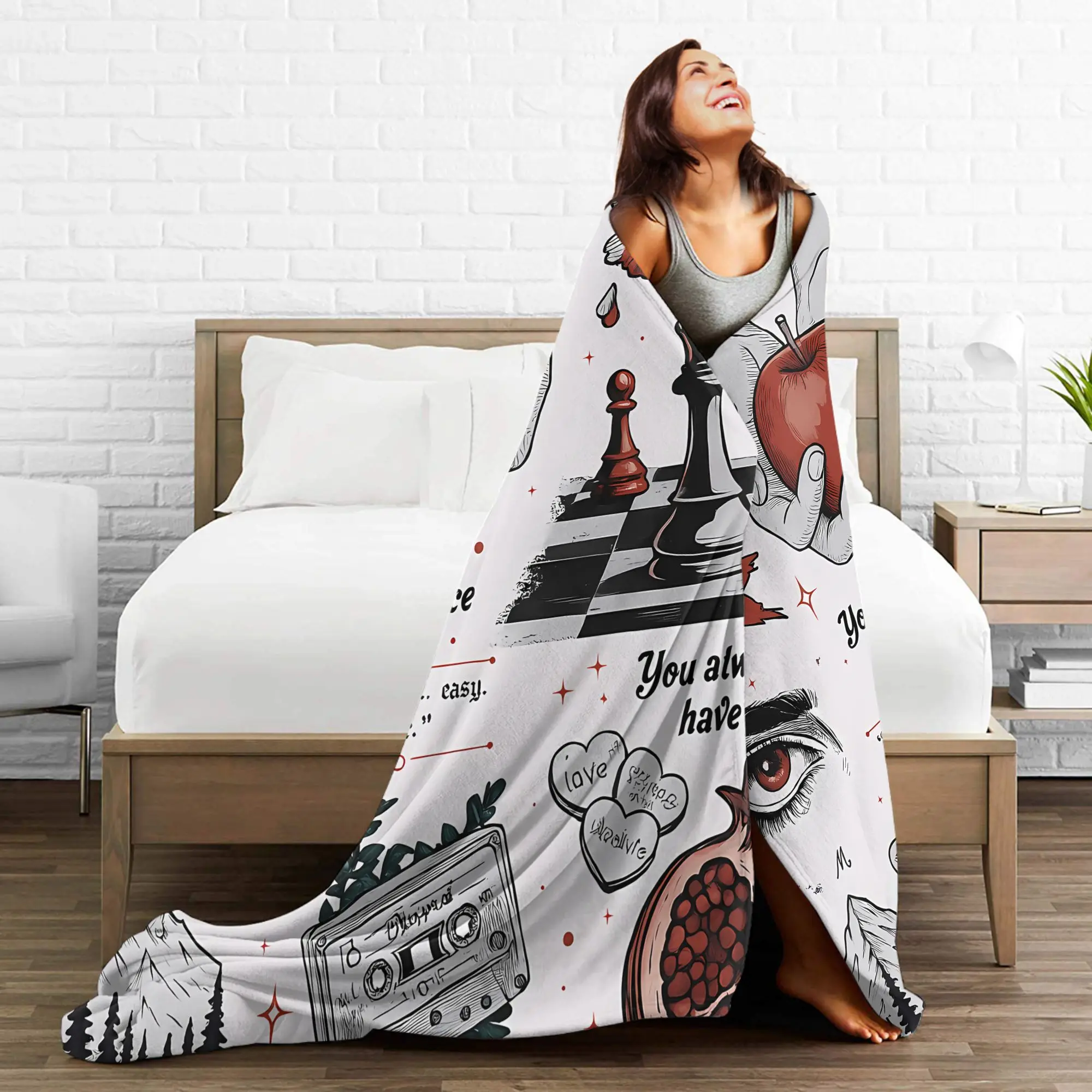 جاكوب ذا توايلايت ساغا بطانية جودة دافئة ناعمة رمي بطانية الشتاء الفتيات الفتيان الأريكة السرير الرسم المفرش