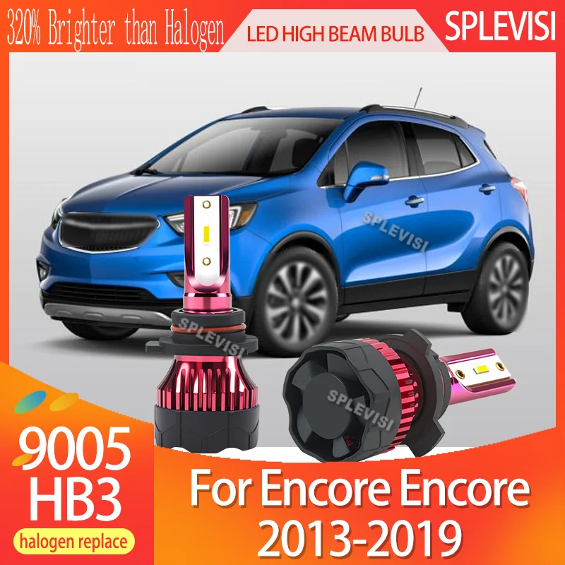 320% Brighter than Halogen LED HB3 Car Light Bulb High Beam Bulb Waterproof For Encore Encore 2013 2014 2015 2016 2017 2018 2019