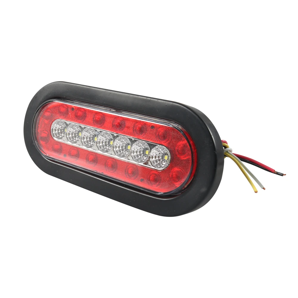

2Pcs Oval Truck Trailer Led Tail Stop Brake Light Taillights Running Parking Turn Signal Lights Sealed 6inch Trailer Tail Lights