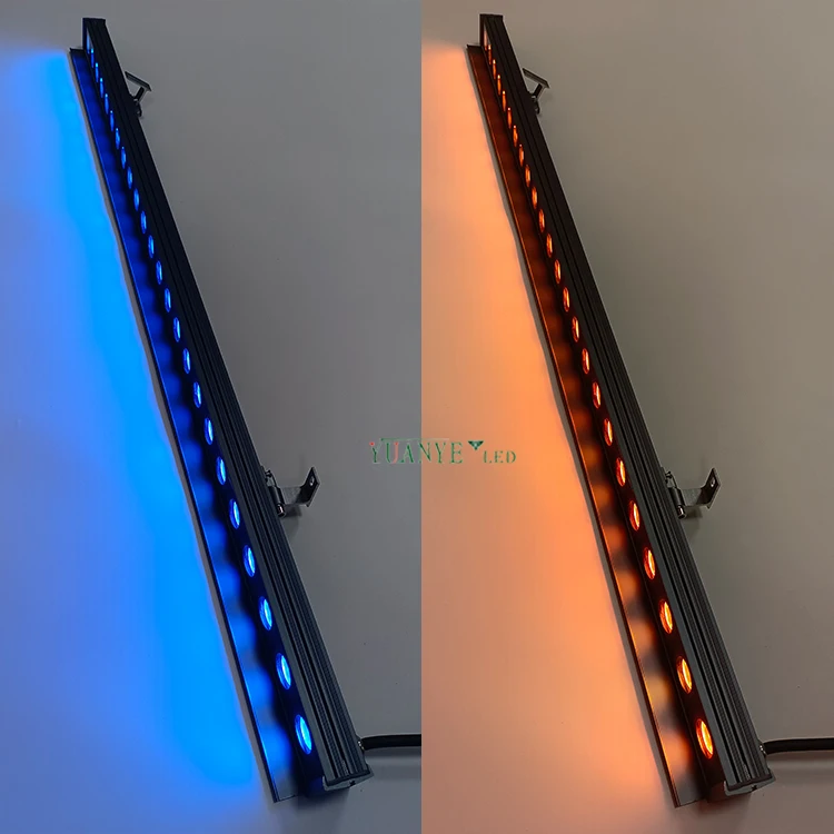 4FT 50W ip67 dmx building linear spotlight narrow beam angle 15 degree outdoor led wall washer light remote illumination lamp