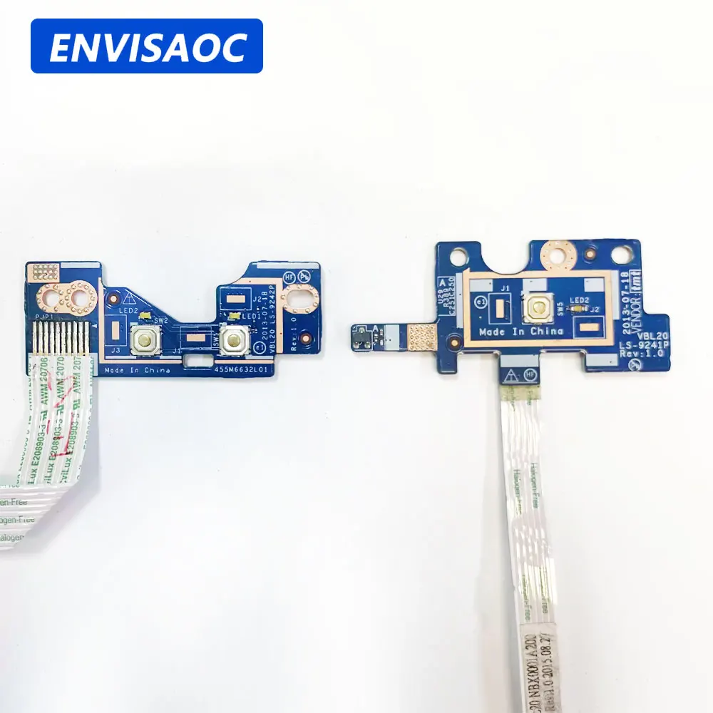 OEM For HP ZBOOK 15 G1 ZBOOK 15 G2 Laptop WiFi On/Off Switch Power Button Board Cable Repairing Accessories LS-9241P LS-9242P