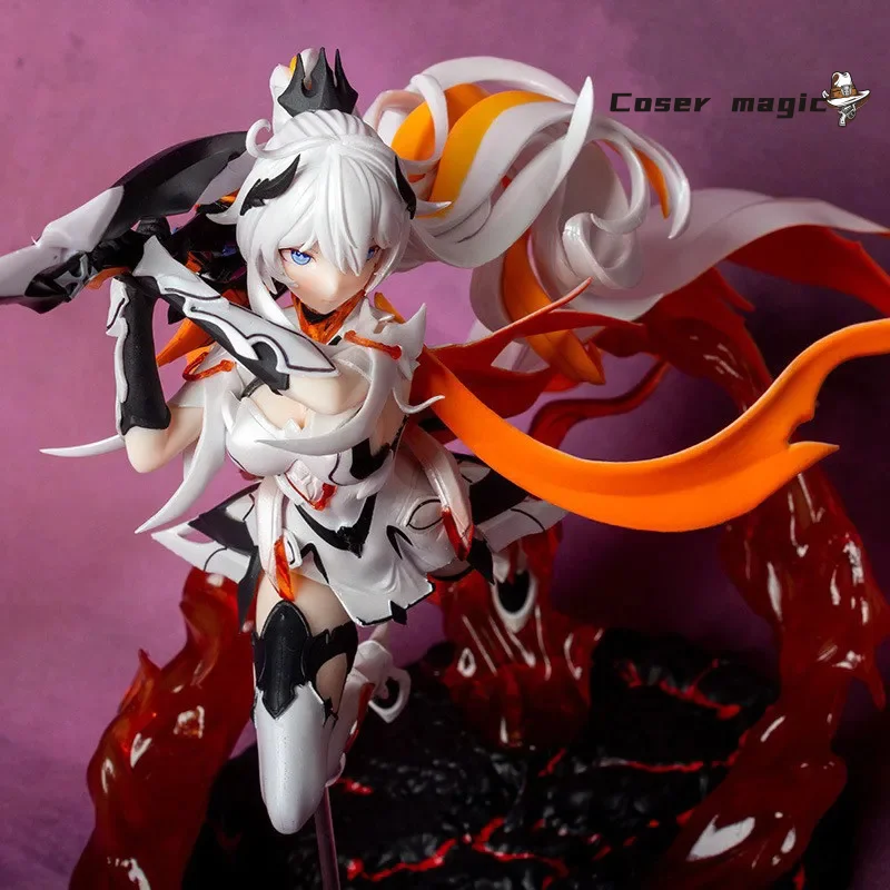 

35cm Anime Honkai Impact 3rd Figurine Kiana Kaslana Flame Base Beautiful Girl Ver. Action Figure Model Doll Collection Gift Toy
