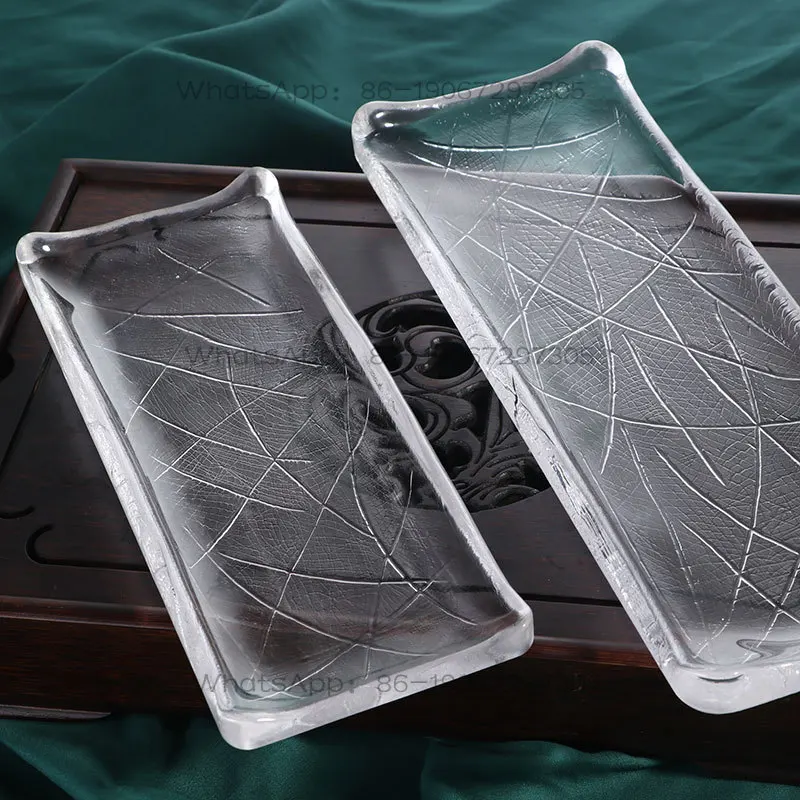 Applicable To Simple Glass Plate Transparent Rectangular Dish