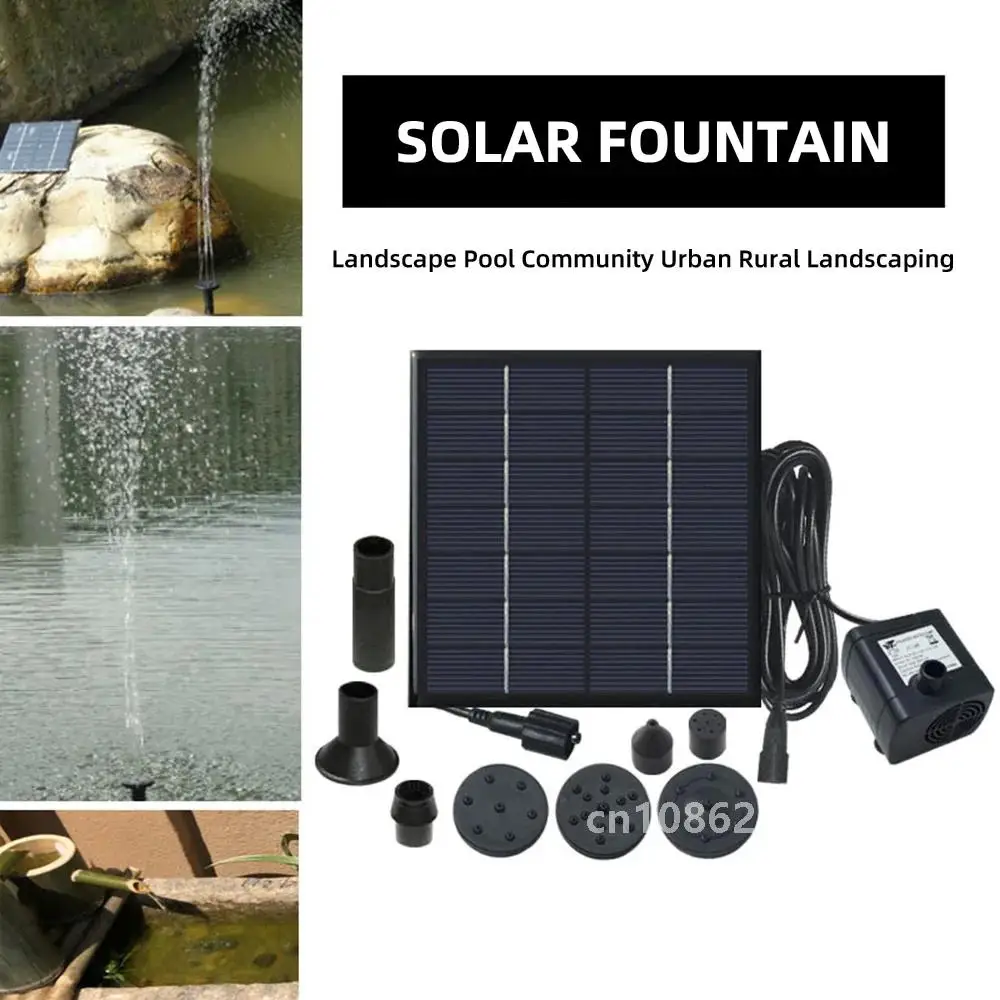 Solar Water Pump Solar Garden Fountain Solar Panel Powered Water Fountain Pool Pond Garden Water Sprinkler Sprayer