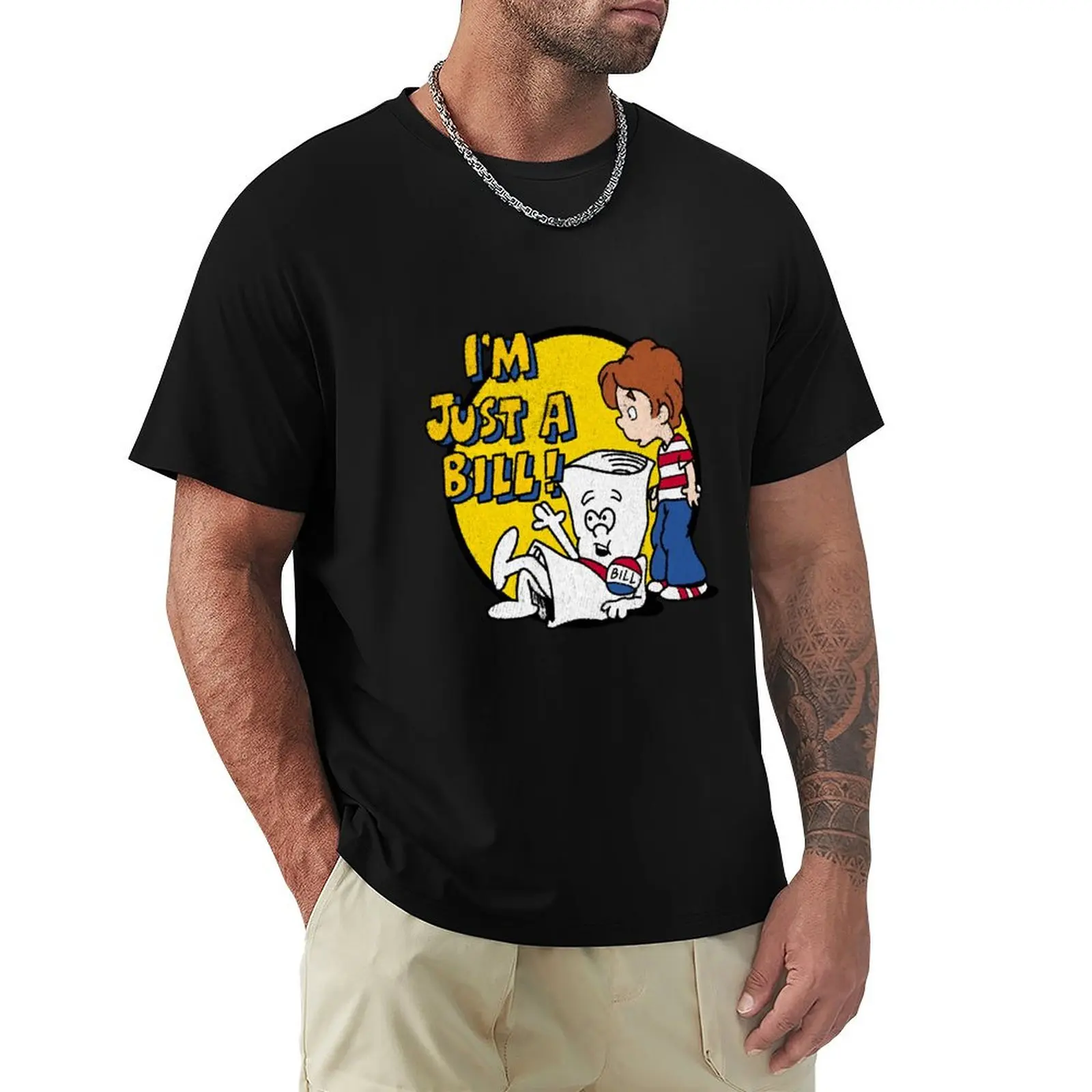 

Vintage Just a bill T-Shirt Anti-Wrinkle Short Sleeve T-Shirt