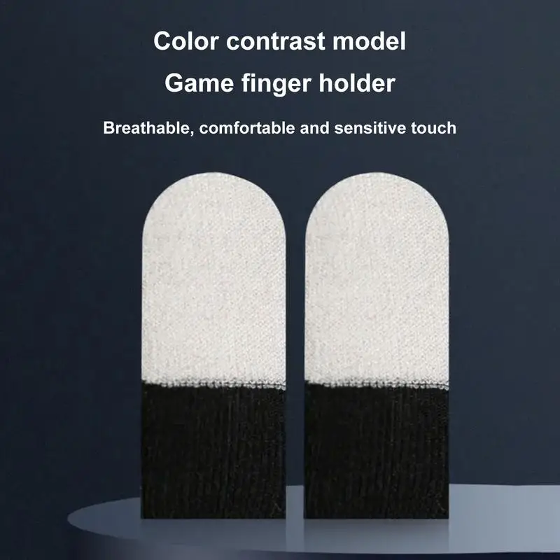 Game Finger Sleeves 2PCS Sweat Proof Breathable Finger Sleeve Gloves Gamer Gloves For Mobile Phone Games Game Artifact Game