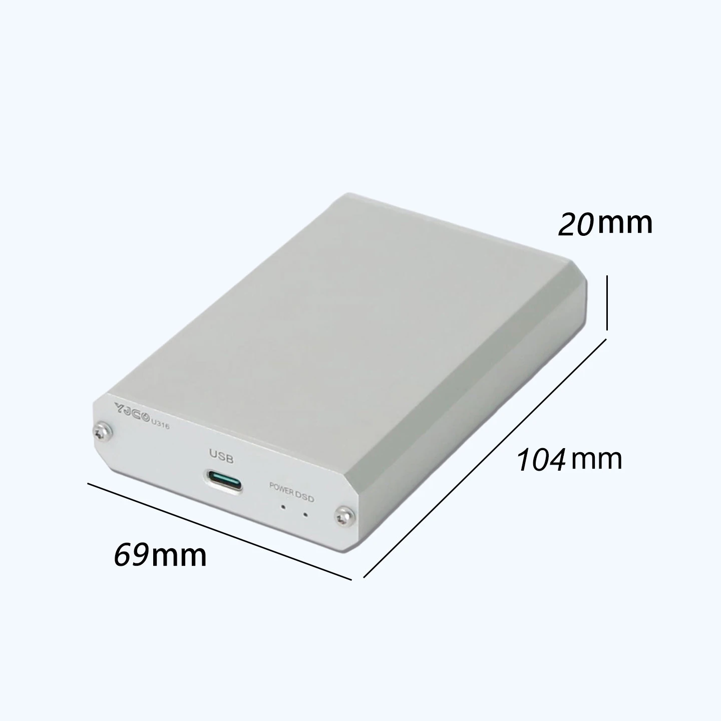 Immagine 6: YJCO Decoder HiFi ES9039Q2M Interfaccia Digitale XMOS XU316 DAC Audio USB DSD512 PCM 24BIT 768K