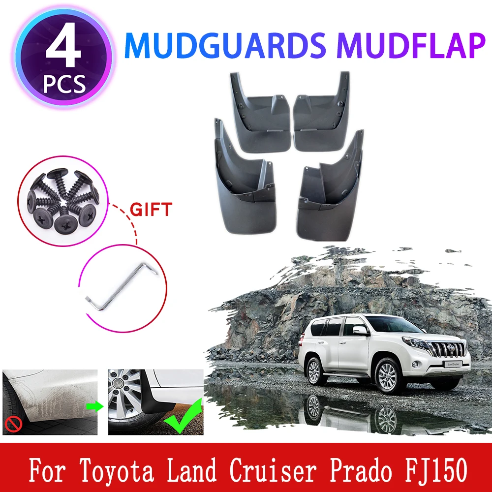 

for Toyota Land Cruiser Prado 150 LC150 FJ150 2010~2019 Mudguards Mudflaps Fender Mud Flap Splash Mud Guards Cover Accessories