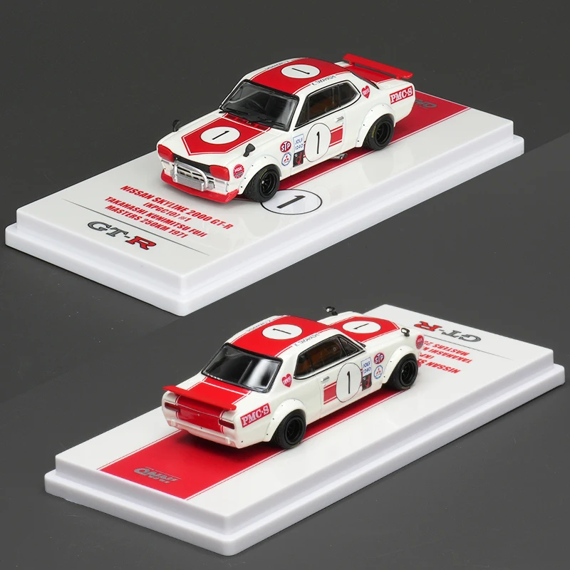 

INNO В наличии 1:64 NISSAN SKYLINE 2000 GTR KPGC10 # 1, литая под давлением модель автомобиля с диорамой, коллекция миниатюрных игрушек