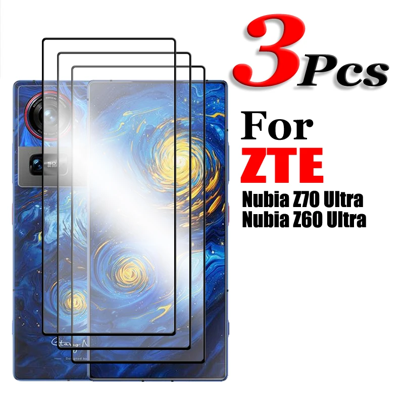 2/3/4PCS For ZTE Nubia Z70 Ultra 5G Tempered Glass For Nubia Z60 Z70 Ultra Screen Protector HD Full Cover Glue Protective Glass