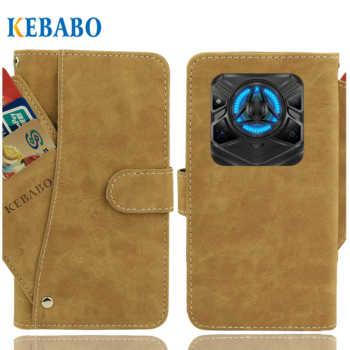 

Leather Wallet Doogee Blade 20 Play Case 6.6" Fashion Luxury Protective Customize Cover Phone Vintage Book Style