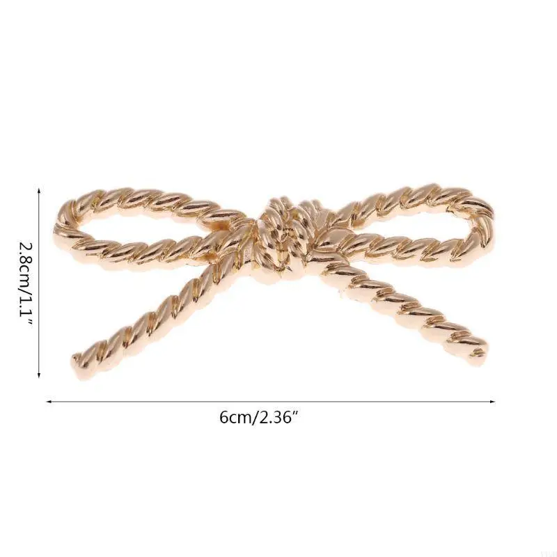 1 قطعة الأجهزة المعدنية Bowknot الأحذية حقيبة الديكور حقائب الكتف حقيبة يد أجزاء Acce