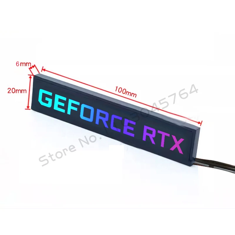 Case del computer GPU Pannello laterale RGB RTX Scheda grafica AMD VGA Lightboard Piastra posteriore 5V 3Pin ARGB M/B AURA SYNC