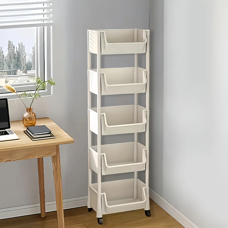 5-layers With wheels storage shelves，bathroom organizers and storage，storage cabinet，rolling cart，use for home and kitchen