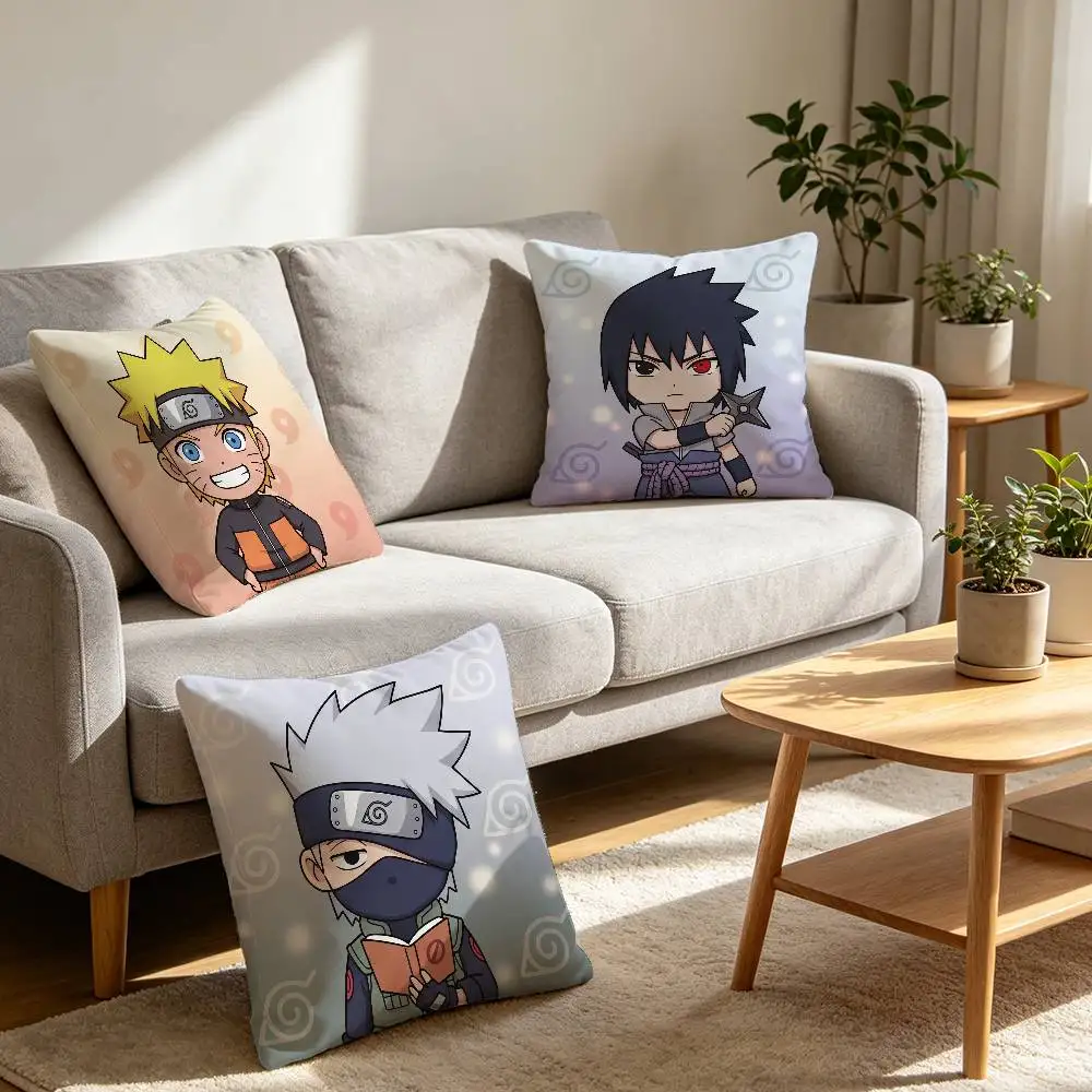 Uzumaki Naruto Cushion Cover Baby Skin Friendly Matte Polyester Throw Pillow Case Home Sofa Bedroom Decoration Pillows