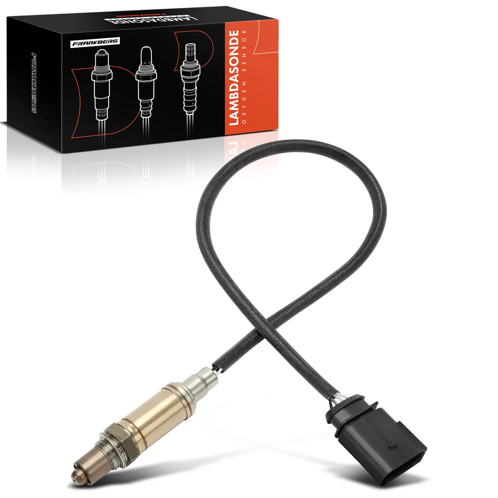 Frankberg 1x Lambdasonde Controlesonde Vóór Katalysator voor Skoda Octavia I Combi 1 U2 1 U5 1.6L 1996-2007 06A906265AM 0258005219