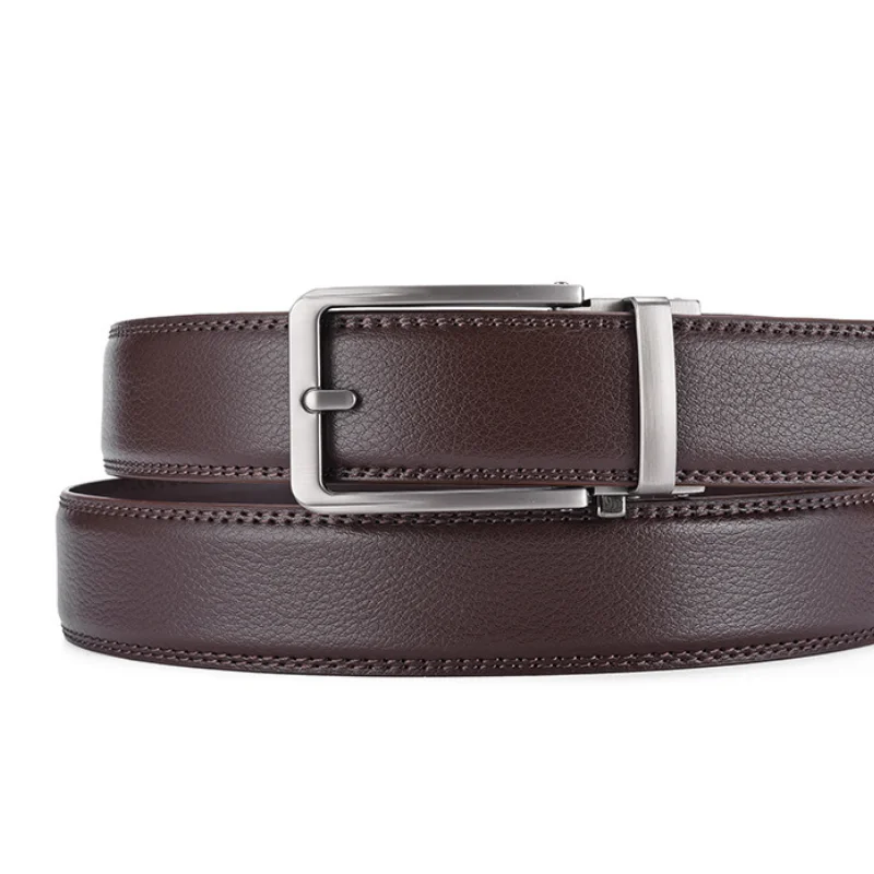 Neue Breite 3,5 cm Business herren Gürtel Formale Echt Leder Männlich Gürtel Hohe Qualität Metall Automatische Schnalle Gürtel für männer Jeans Gürtel – Detail 5
