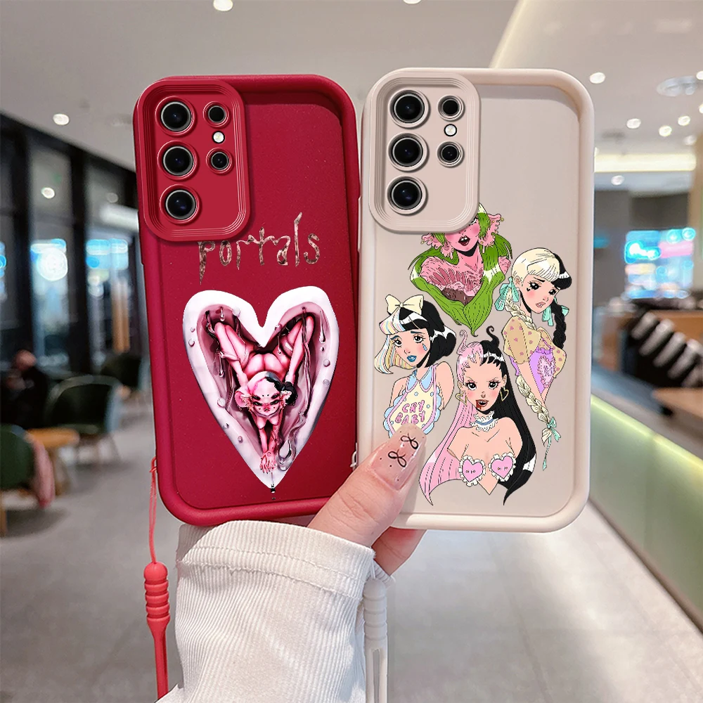 Melanie Martinez P-Portals Phone Case For Xiaomi Redmi 9A 9C 10 10C 12 12C K30 K40 K50 Note 10 11 12 13 Pro 5G With Hand Strap