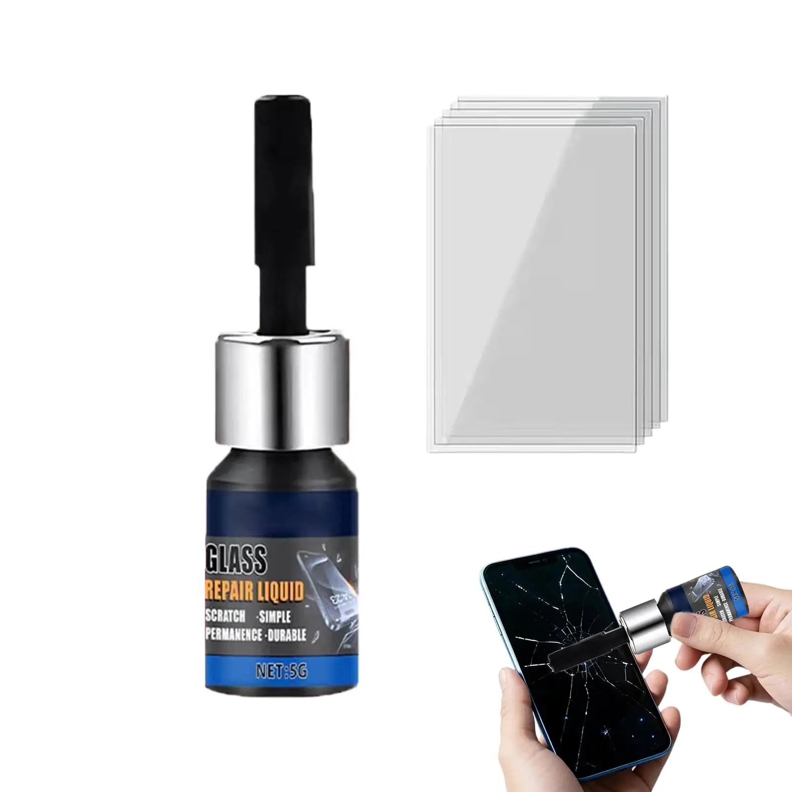 1set Car Windshield Windscreen Glass Repair Resin Kit 3ml Auto Vehicle Casement Fix Tool Repair Window Cracks Maintenance Tools