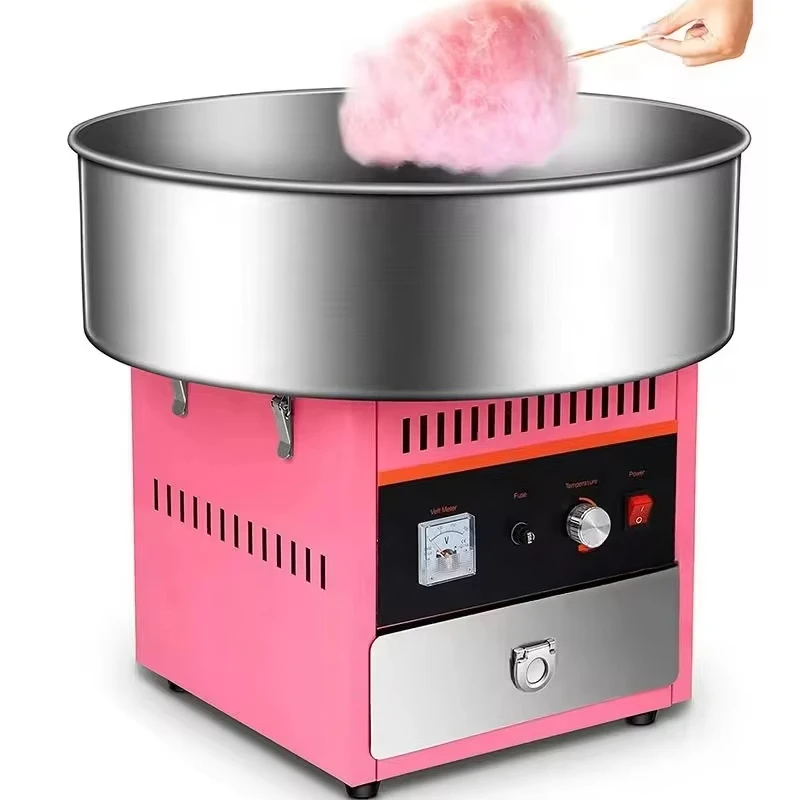 Commercial 220V/110V Cotton Candy & Marshmallow Machine New Condition Motor for Restaurants & Retail for Fruit Milk Raw Material