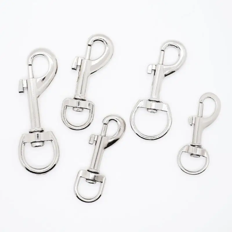 Haustierhalsband Metall-Schnappverschluss 5 Stück Runder Drehkarabiner für Schlüsselanhänger DIY-Bastelzubehör Haustierbedarf – Detail 6