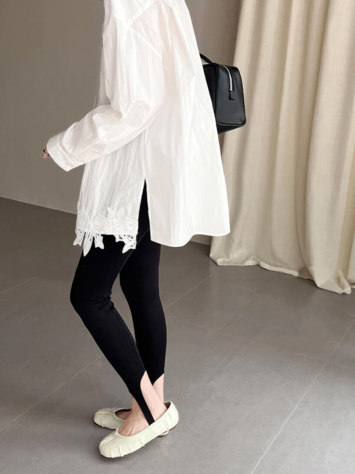 High-Waist Bla Yoga Pants Women's Tight Fit Elastic Cycling Footwear Air Cotton Long Pants plus Size Fitn Trousers