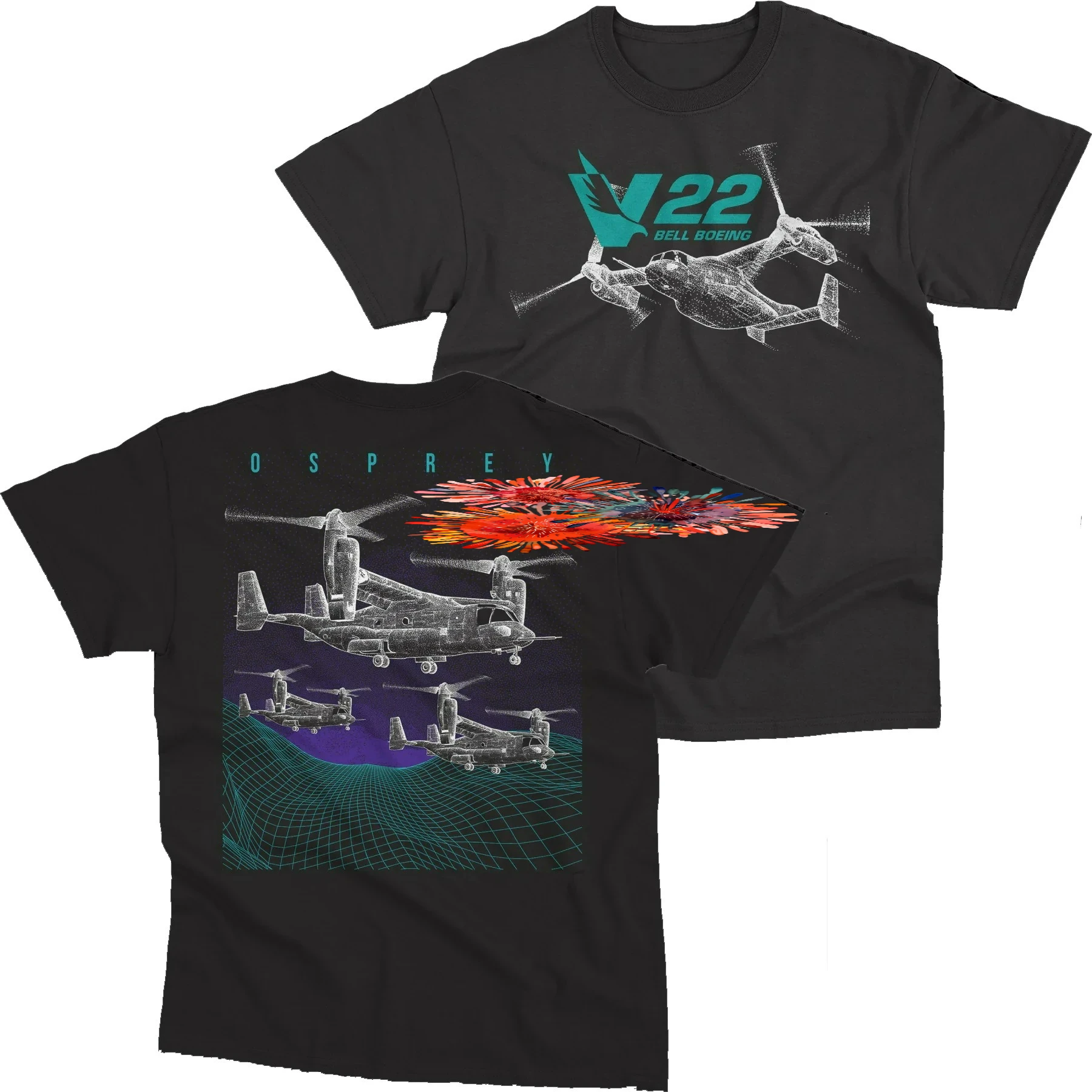 V-22 Osprey Multirole Combat Aircraft T-Shirt 100% Cotton O-Neck Short Sleeve Summer Casual Mens T-shirt Streetwear