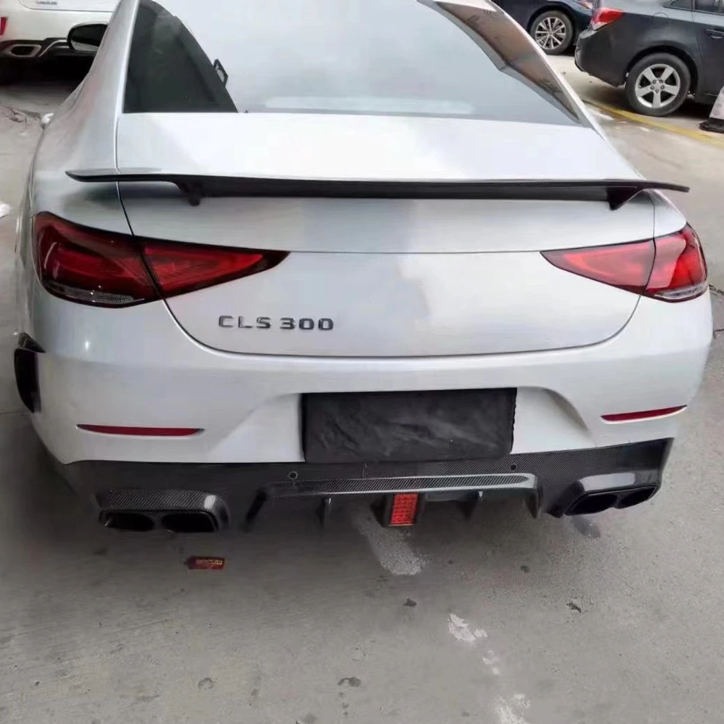 Sale 2018-2022  CLS300 CLS350 W257 Carbon Fiber Body Kit CLS Carbon Fiber Front Spoon Spoiler Rear Diffuser