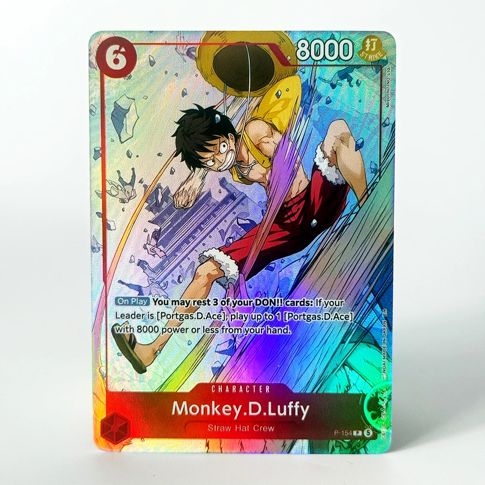 New One Piece Card - Flame-Flame Fruit Coliseum Premium Edition Collection Leader Card Hobby Collectible Replica Proxy Cards