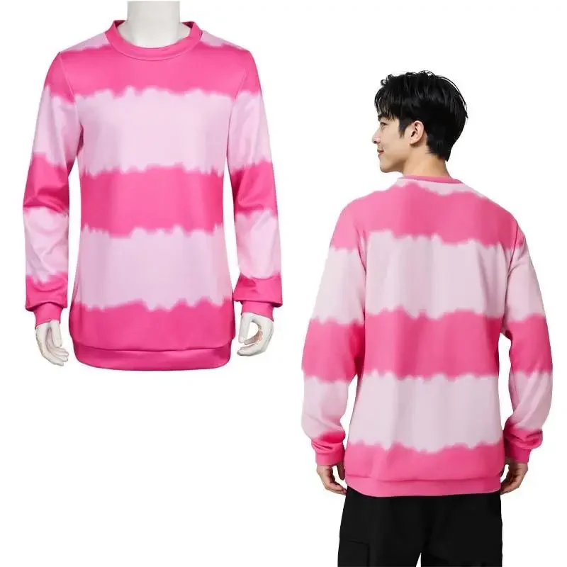 

Anime Saja Boys Sweatshirt Kpop Demon Hunters Baby Cosplay Costumes for Men Women Pink Print Kawaii Halloween Outfits