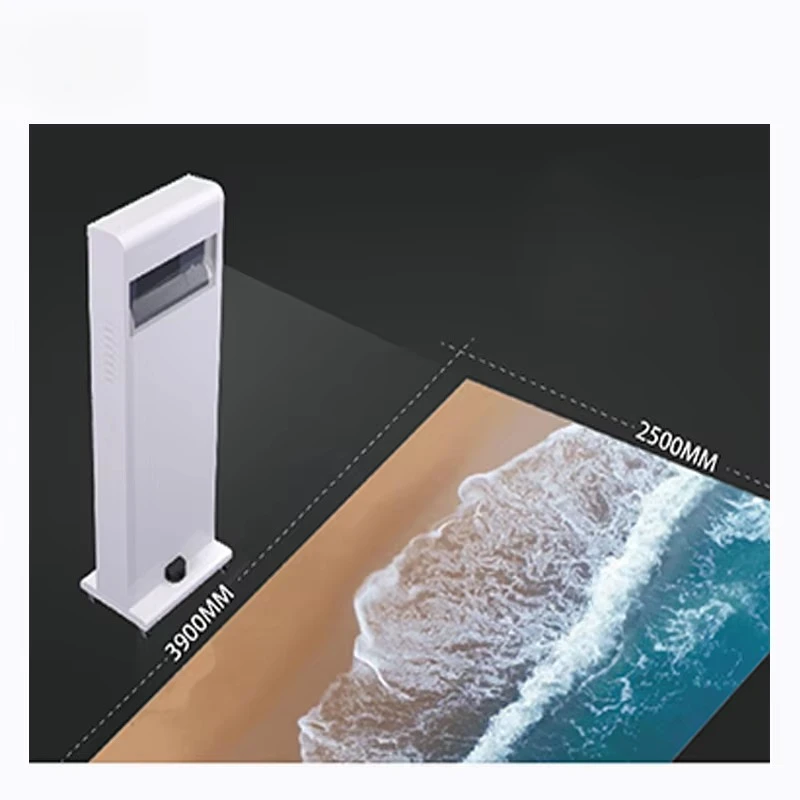 Portable Metal Interactive Floor Projection System 3D Advertising Display Hologram Mobile Floor Projector with 80+ Games