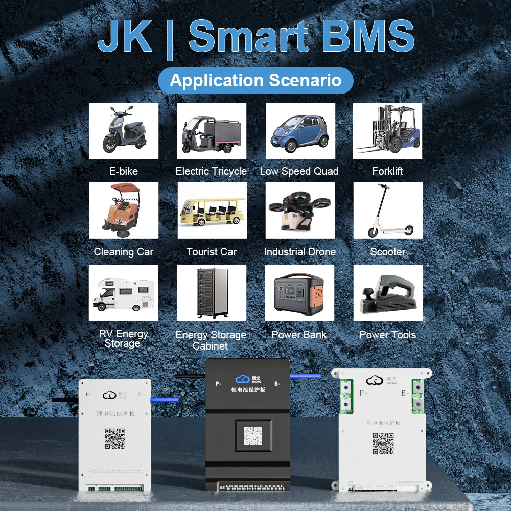 Imagem -02 - Sistema de Gestão Ativo da Bateria do Equilíbrio de Jikong Bms Li-íon Lto Bms 0.4a 0.6a 7s 8s 10s 12s 14s 16s 20s 21s 24s Lifepo4 60a 80a Jkbms