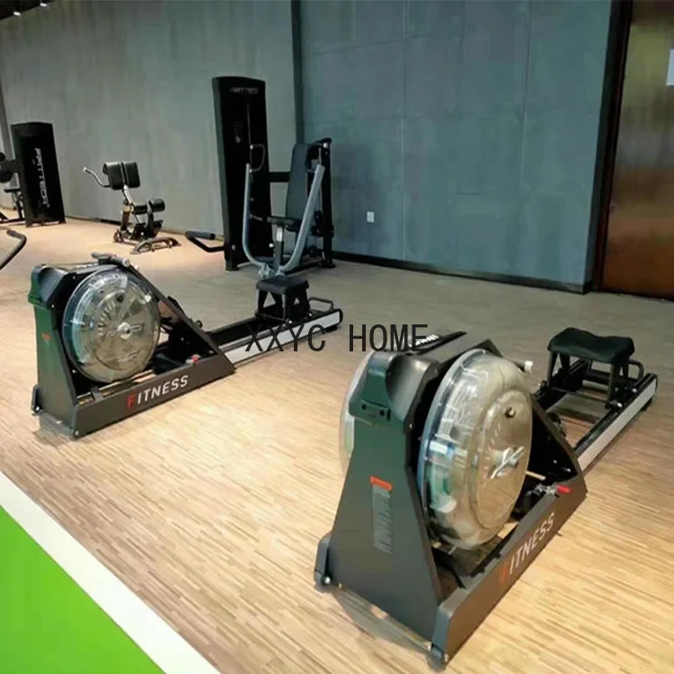 Training the New Deluxe Double Barrel Water Resistance Rowing Machine