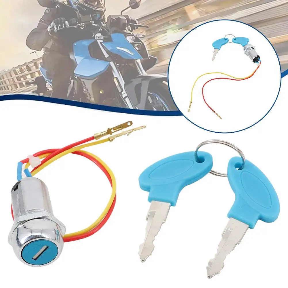 Electric Lock Key Ignition Switch Mini Electric Scooter Pedal ATV Beach Assist Motorcycle Dolphin Accessories
