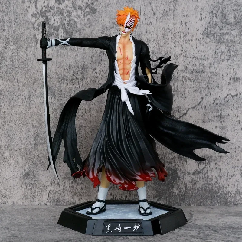 Wybielacz figurka Kurosaki Ichigo 31cm figurki Anime tysiącletniej krwawej wojny figurka PVC lalka Model kolekcjonerska ozdoba zabawka