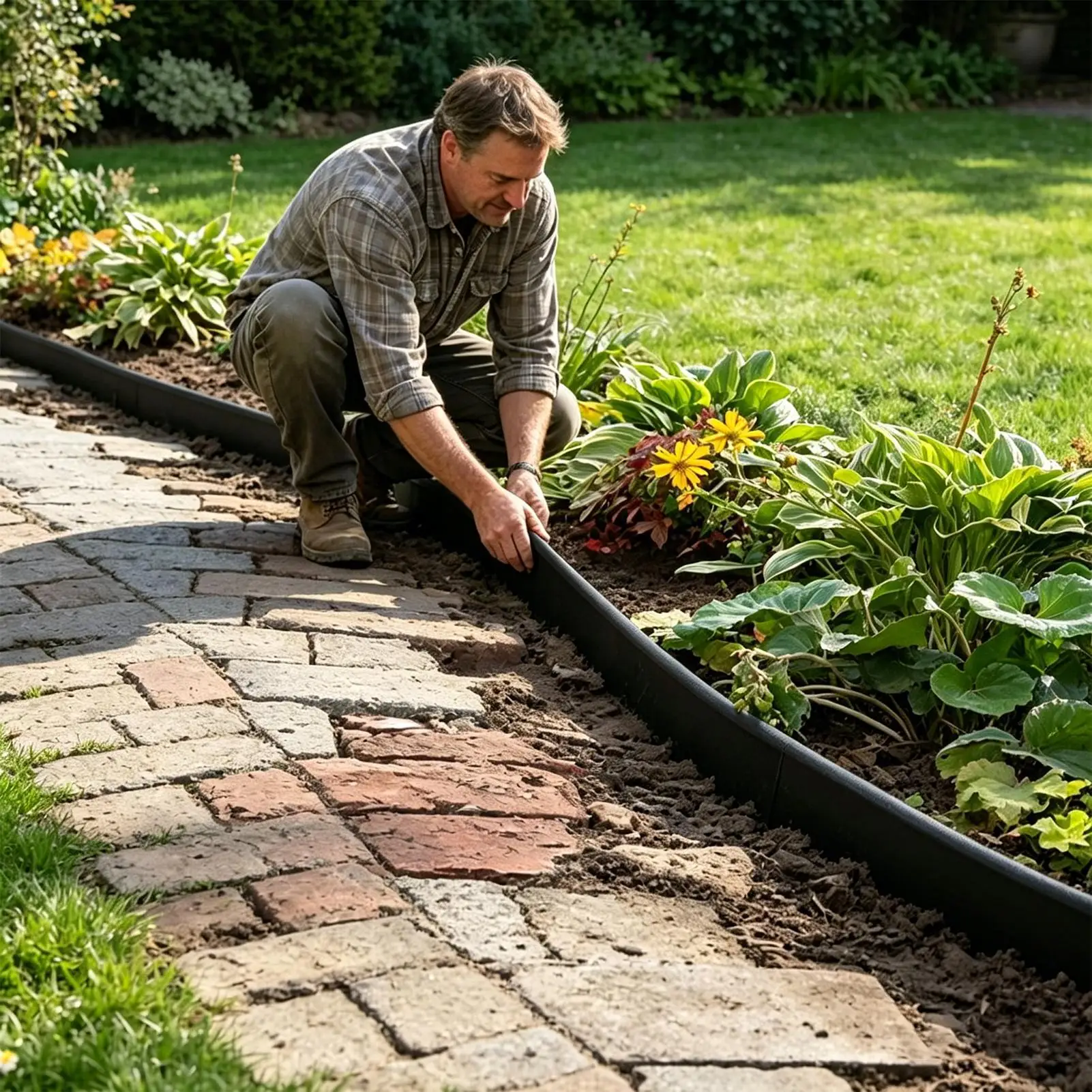 Edging For Landscaping Heavy Duty Flexible Decorative Borders Barrier Garden Edging Border For Plant Flower Flowerbed Patio
