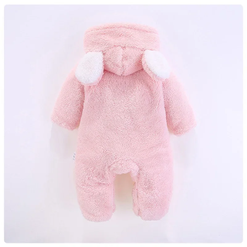 PatPat nuevo mono con capucha de diseño de oso lindo de algodón cálido de invierno para bebé recién nacido niño niña