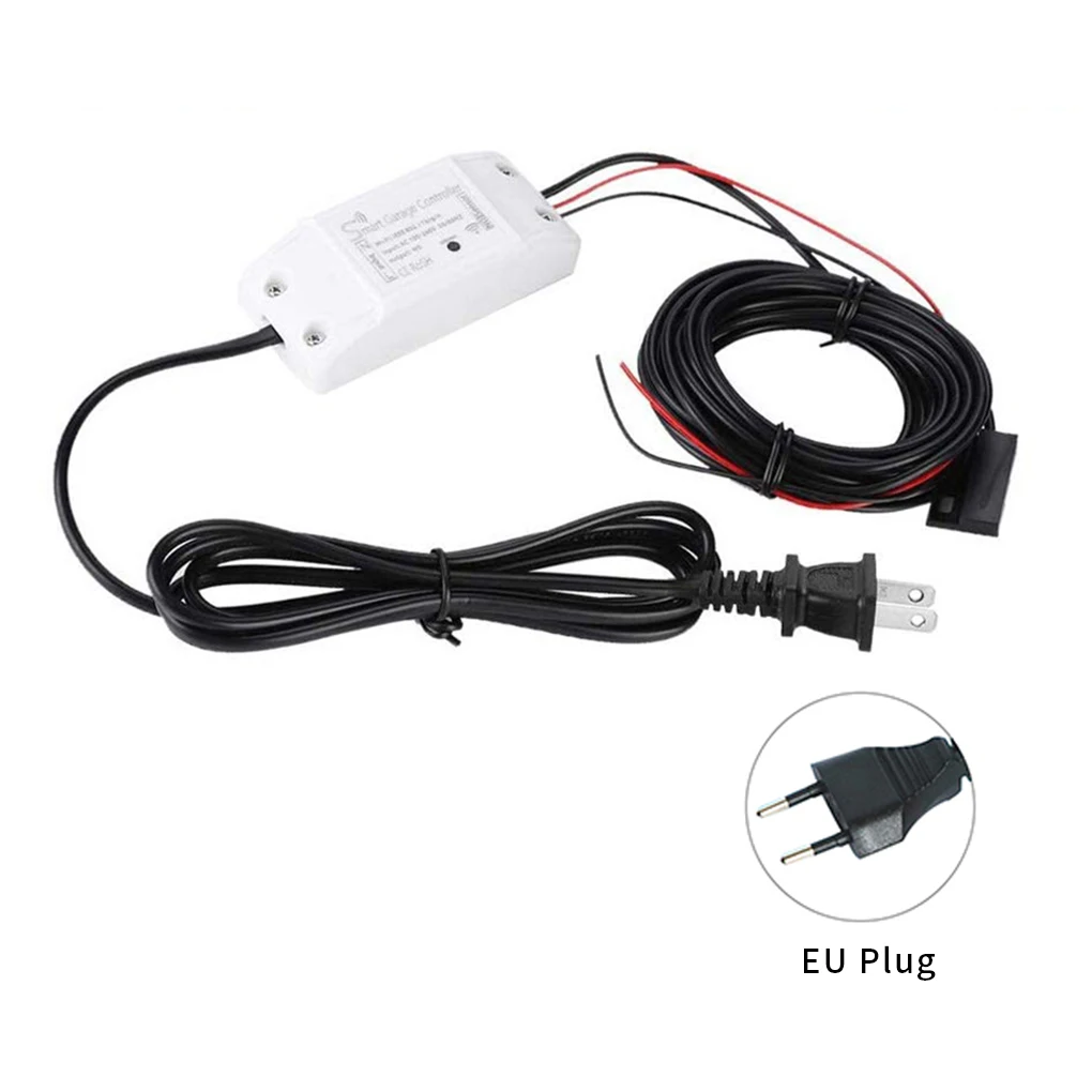 Tuya Garage Door Switch WiFi Smart Garage Door Opener Control Voice Gate Remote Controller Home Supplies, EU Plug