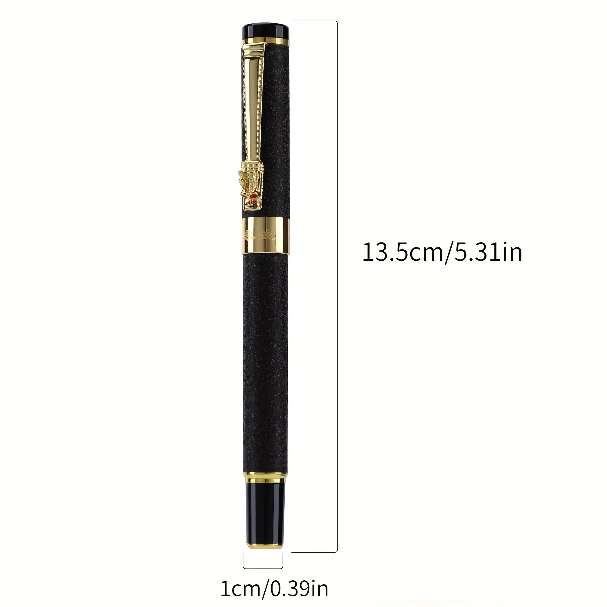 1 Pc Scrub Metal Pen, Lridium Tip Medium Size 0.5mm, Office School Students for Men and Women Daily Writing Best Fountain Pen,