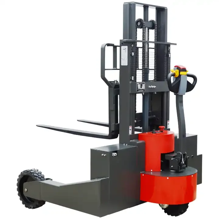 Rough Terrain Semi-electric Forklift Outdoor Rough Terrain Stacker Electric Off Road Stacker