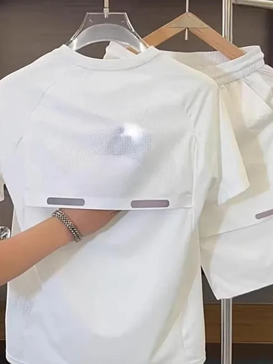 

Летняя тонкая дырочка из ледяного шелка Qui Dry ort Sve Мужской комплект с пятью ортами Дышащая модная подростковая одежда