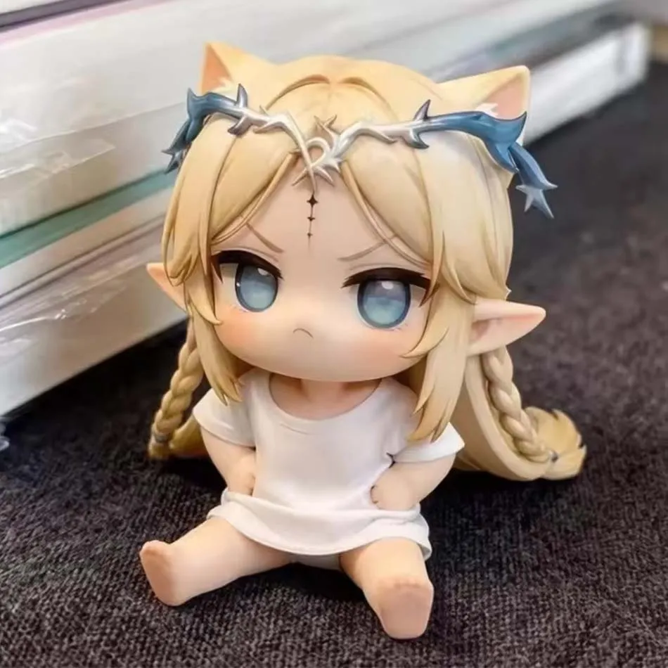 Wuthering Waves Cartethyia Kawaii Figures Cartoon Sitting Figure Model Anime Cosplay Desk Decoration Collection Birthday Gifts